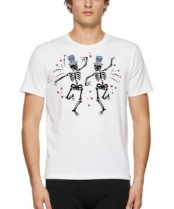 Funny Dancing Patriotic Skeleton Shirt Funny Dancing Patriotic Skeleton Shirt