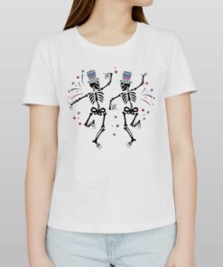 Funny Dancing Patriotic Skeleton Shirt Funny Dancing Patriotic Skeleton Shirt