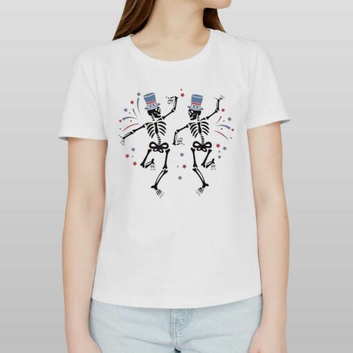 Funny Dancing Patriotic Skeleton Shirt