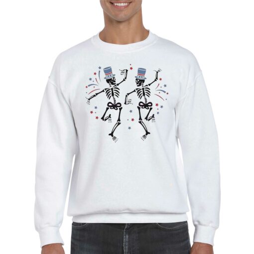 Funny Dancing Patriotic Skeleton Shirt