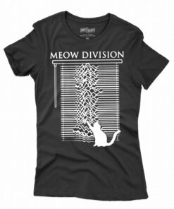 Funny Meow Division Joy Division Parody T-shirt Funny Meow Division Joy Division Parody T-shirt