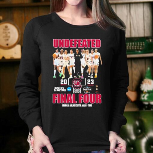 Gamecocks Undefeated Team 2023 Womens Basketball Final Four American Shirt