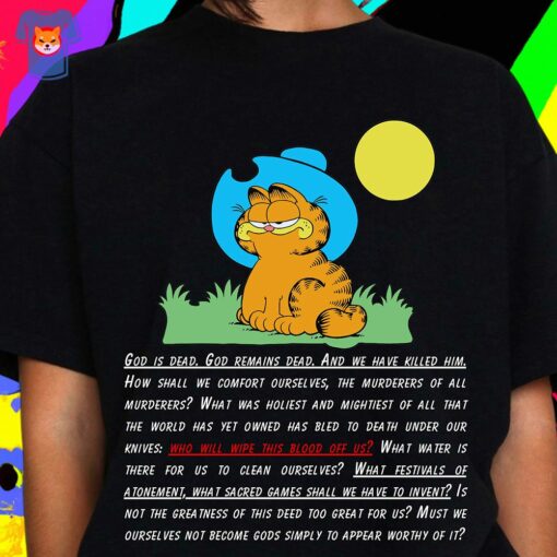 Garfield Cowboy Shirt God Is Dead Shirts That Go Hard Meme