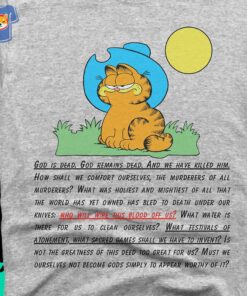 Garfield Cowboy Shirt God Is Dead Shirts That Go Hard Meme Garfield Cowboy Shirt God Is Dead Shirts That Go Hard Meme