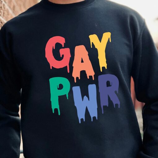 Gay Power Shirt Lgbtq Sweatshirt Men’s Pride Shirt Gay