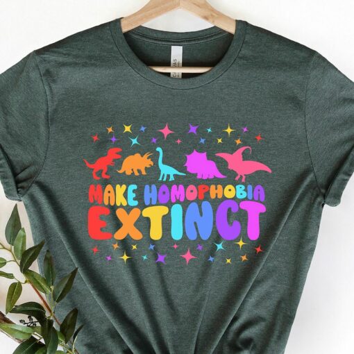 Gay Pride Make Homophobia Extinct Shirt