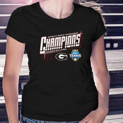 Georgia Bulldogs 2023 Sec Women’s Tennis Champions T-shirt