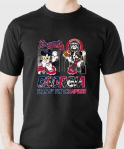 Georgia Bulldogs Vs Atlanta Braves Georgia Year Of The Champions T-shirt Georgia Bulldogs Vs Atlanta Braves Georgia Year Of The Champions T-shirt