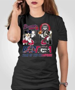 Georgia Bulldogs Vs Atlanta Braves Georgia Year Of The Champions T-shirt Georgia Bulldogs Vs Atlanta Braves Georgia Year Of The Champions T-shirt