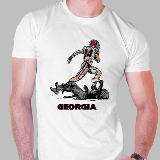 Georgia Football Ladd Mcconkey Superstar Pose Shirt