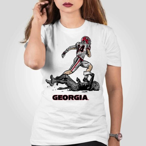 Georgia Football Ladd Mcconkey Superstar Pose Shirt