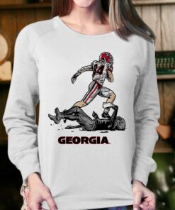 Georgia Football Ladd Mcconkey Superstar Pose Shirt 4