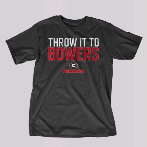 Georgia Football Throw It To Brock Bowers Shirt