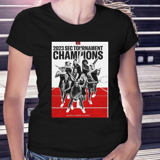 Georgia Womens Tennis Sec Tournament Champions 2023 Shirt