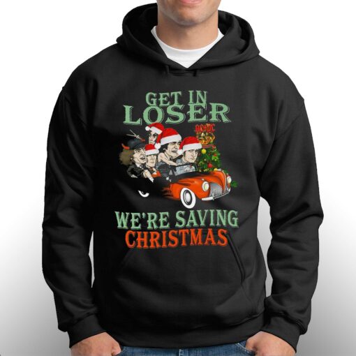 Get In Loser Were Saving Christmas Acdc T-shirt