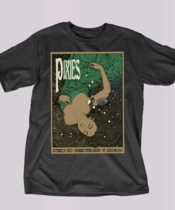 Girl In The Woods The Pixies Band T-shirt Girl In The Woods The Pixies Band T-shirt