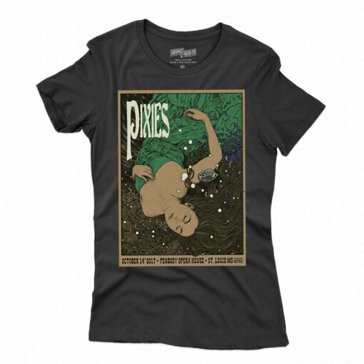 Girl In The Woods The Pixies Band T-shirt