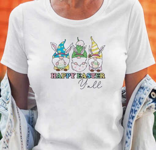 Gnomes Happy Easter Cute Bunny Ear Shirt