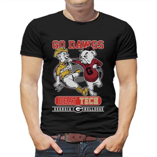 Go Dawgs Beat Tech Georgia Bulldogs Unisex T-shirt