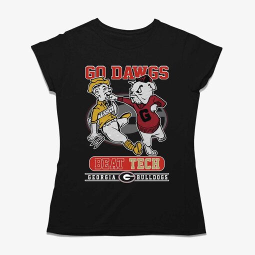 Go Dawgs Beat Tech Georgia Bulldogs Unisex T-shirt