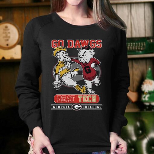 Go Dawgs Beat Tech Georgia Bulldogs Unisex T-shirt