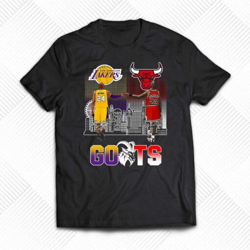 Goat Kobe Bryant Vs Michael Jordan Skyline Signature Shirt