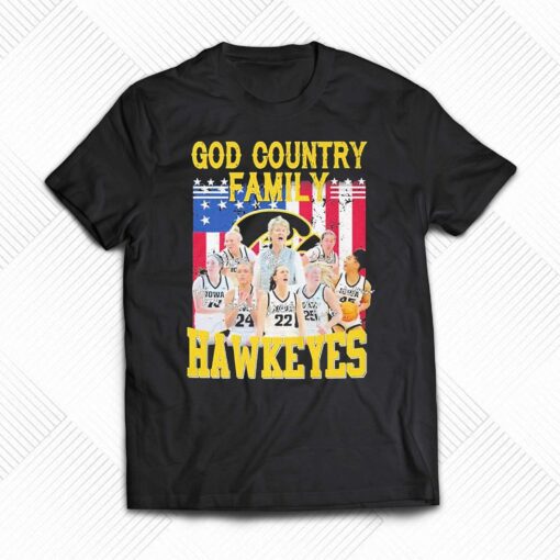 God Country Family Hawkeyes Team Signature Shirt