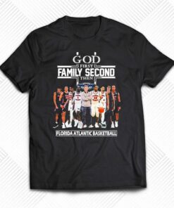 God First Family Second Then Florida Atlantic Owls Mens Basketball Shirt God First Family Second Then Florida Atlantic Owls Mens Basketball Shirt