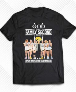 God First Family Second Then Iowa Hawkeyes Basketball Shirt God First Family Second Then Iowa Hawkeyes Basketball Shirt