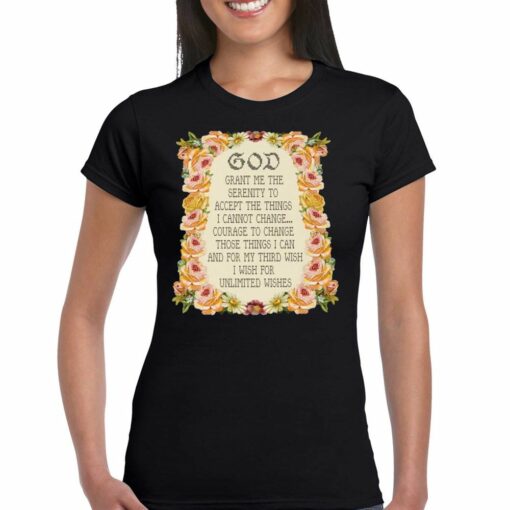 God Grant Me The Serenity To Accept The Things Serenity Prayer Shirt