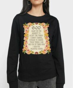 God Grant Me The Serenity To Accept The Things Serenity Prayer Shirt 4