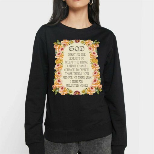 God Grant Me The Serenity To Accept The Things Serenity Prayer Shirt