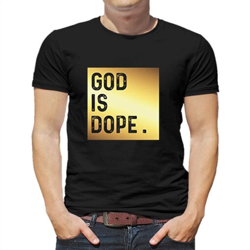 God Is Dope Gold Hoodie