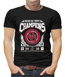 Golden Hat Trophy Champions Oklahoma Sooners 2023 T-shirt Golden Hat Trophy Champions Oklahoma Sooners 2023 T-shirt