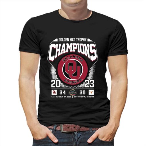 Golden Hat Trophy Champions Oklahoma Sooners 2023 T-shirt