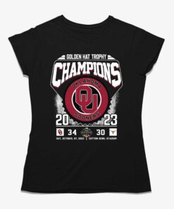 Golden Hat Trophy Champions Oklahoma Sooners 2023 T-shirt Golden Hat Trophy Champions Oklahoma Sooners 2023 T-shirt