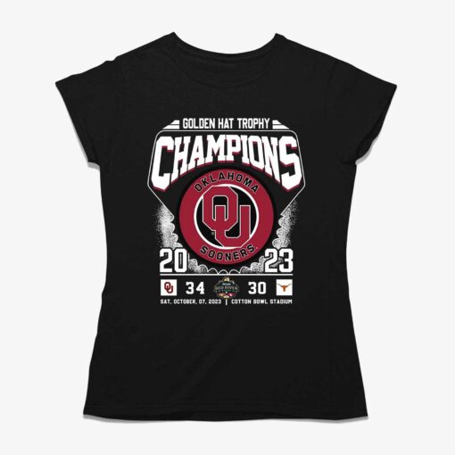 Golden Hat Trophy Champions Oklahoma Sooners 2023 T-shirt