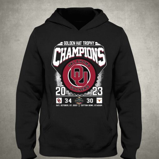 Golden Hat Trophy Champions Oklahoma Sooners 2023 T-shirt