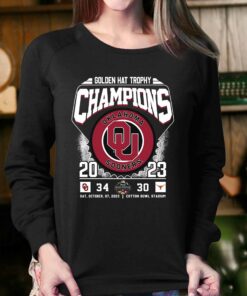 Golden Hat Trophy Champions Oklahoma Sooners 2023 T shirt 4