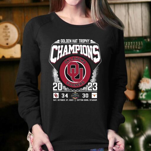 Golden Hat Trophy Champions Oklahoma Sooners 2023 T-shirt