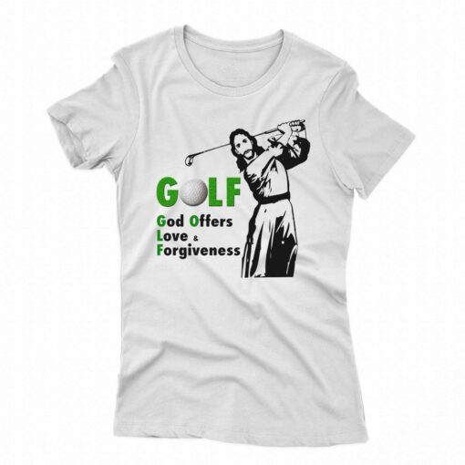 Golf God Offers Love Forgiveness T-shirt