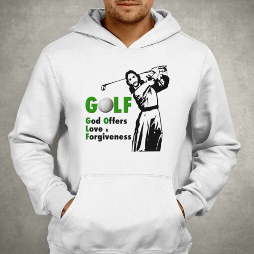 Golf God Offers Love Forgiveness T-shirt