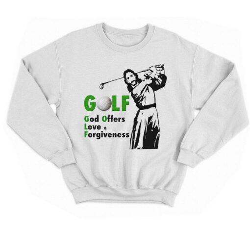 Golf God Offers Love Forgiveness T-shirt