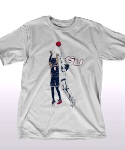 Gonzaga Basketball Julian Strawther The Shot T-shirt Gonzaga Basketball Julian Strawther The Shot T-shirt