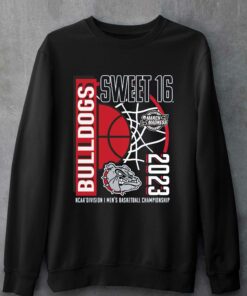 Gonzaga Bulldogs 2023 Ncaa Men's Basketball Tournament March Madness Sweet 16 T-shirt 3 Gonzaga Bulldogs 2023 Ncaa Mens Basketball Tournament March Madness Sweet 16 T shirt 4