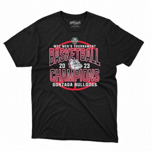 Gonzaga University Wcc Mens Tournament Basketball Champions 2023 Shirt