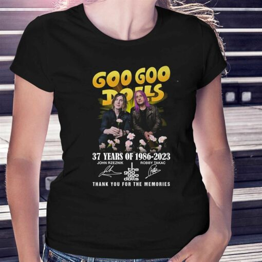 Goo Goo Dolls 37 Years Of 1986 – 2023 Thank You For The Memories Unisex T-shirt