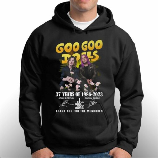 Goo Goo Dolls 37 Years Of 1986 – 2023 Thank You For The Memories Unisex T-shirt