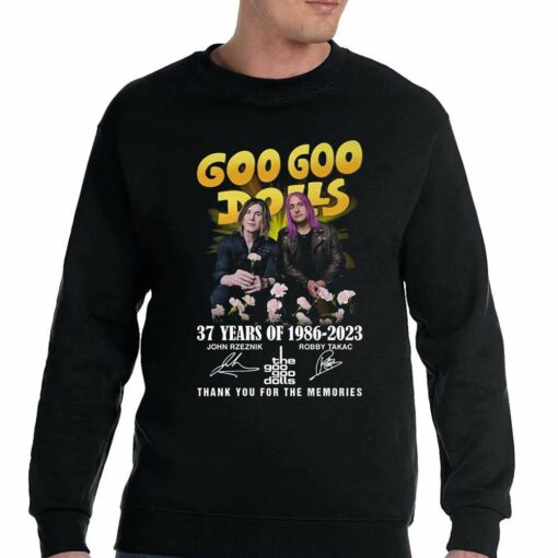 Goo Goo Dolls 37 Years Of 1986 – 2023 Thank You For The Memories Unisex T-shirt