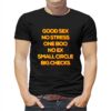 Good Sex No Stress One Boo No Ex Small Circle Big Checks Shirt